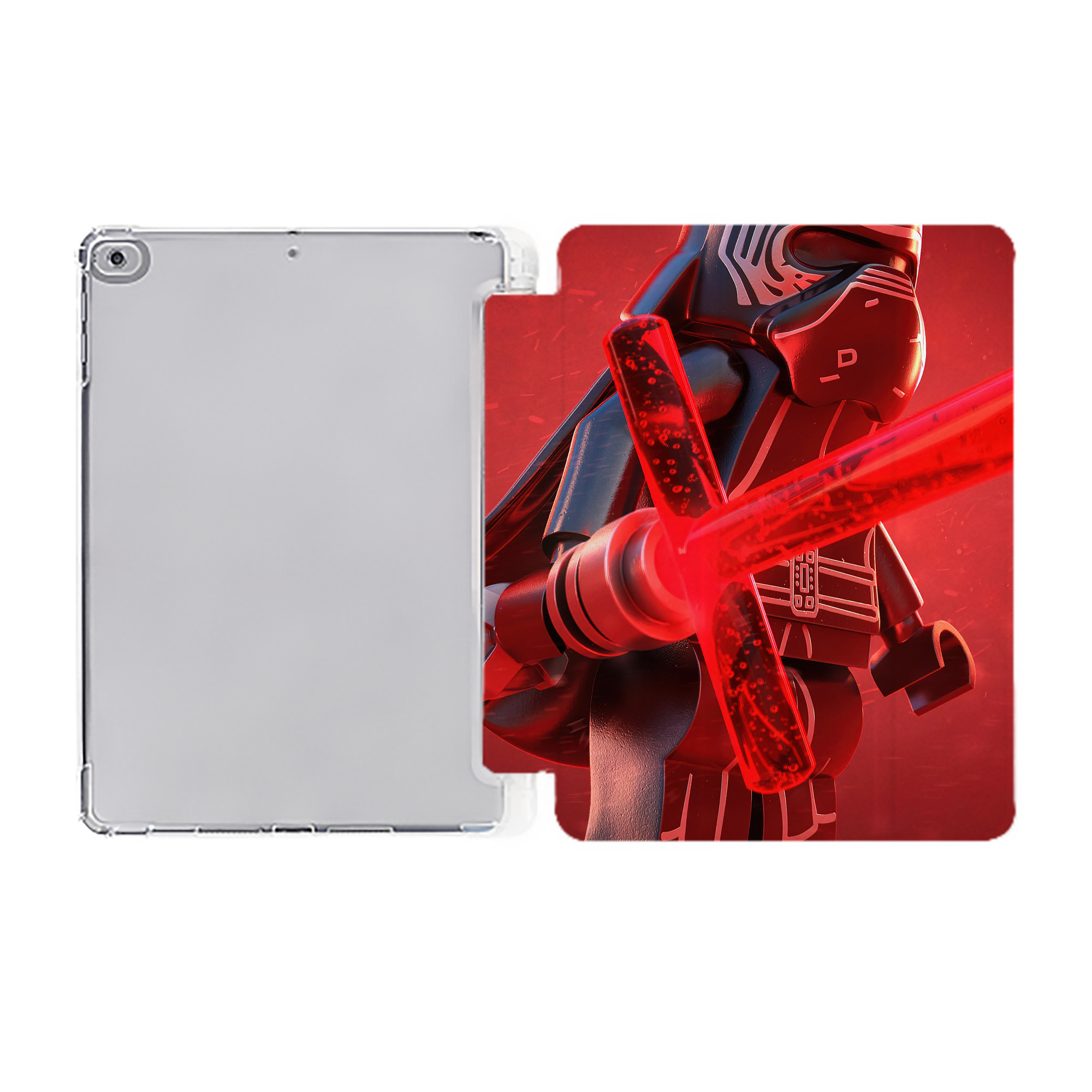 （画像用） スター・ウォーズ Star Wars IPad ケース ペン収納付き 三つ折りスタンド PUレザー×シリコン 対応機種9.5/10.5/10.9インチ